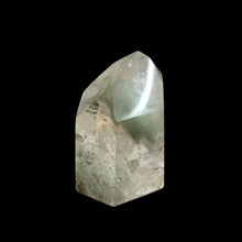 Load image into Gallery viewer, Side View Of Green Chlorite Point, Smooth And Polished Clear And Green In Color
