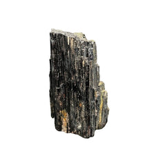 Load image into Gallery viewer, Back Side  Of Black Tourmaline Cut Base With Mica, Shiny Black Pink And Rust
