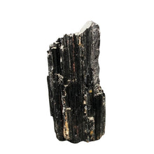 Load image into Gallery viewer, Back Side Of Tourmaline Cut Base, Shiny Black Rust And Some White In Color
