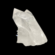 Load image into Gallery viewer, Super Blue Moon Charged Two Point Quartz Crystal Cluster Collectors Piece, Left Side View Of Crystal
