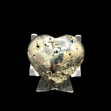 Load image into Gallery viewer, Pyrite Feng Shui Wealth Corner Heart, Polished And Gold
