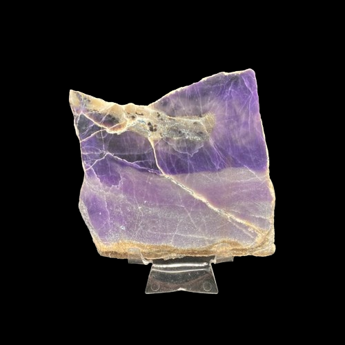 Purple Opal Natural Stone Morado Specimen, Smooth White And Shades Of Purple