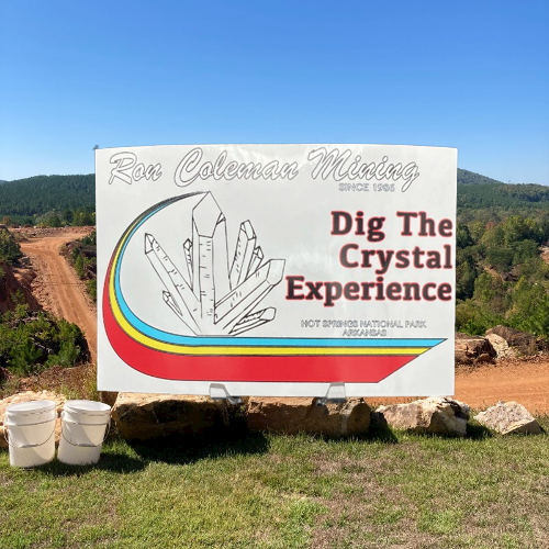 Ron Coleman Mining Dig The Crystal Experience Decal, Beautifull Car Decal