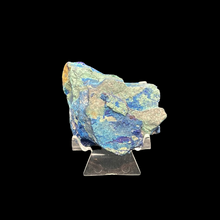Load image into Gallery viewer, Back Side Of Raw And Natural Azurite Malachite Lapidary Mineral Specimen, Blue, Green, Yellow And Brown In Color.
