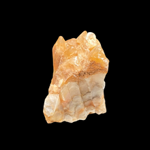 Load image into Gallery viewer, Side View Of Tigertooth Calcite Unique Rock Specimen, Orange And Brown In Color.
