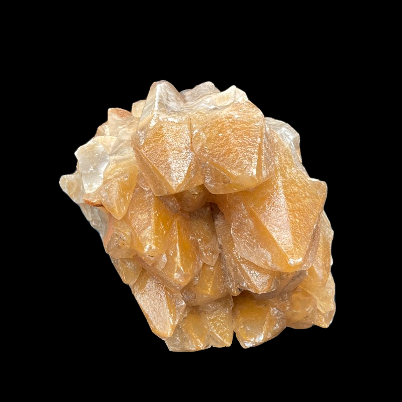 Front Side Of Xlarge Tigertooth Calcite Home Decor Rock Specimen, Golden Brown In Color And Covered In Points
