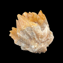 Load image into Gallery viewer, Back Side Of Large Tigertooth Calcite Home Decor Piece, Cream And Orange In Color
