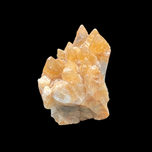 Load image into Gallery viewer, Side View Of Medium Sized Tigertooth Calcite Mineral Specimen Home Decor. Cream, Orange, And Brown In Color
