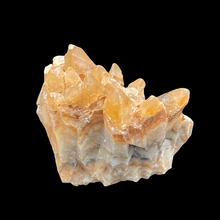 Load image into Gallery viewer, Back Side Of Medium Sized Tigertooth Calcite Mineral Specimen Home Decor. Cream,Orange, And Brown In Color

