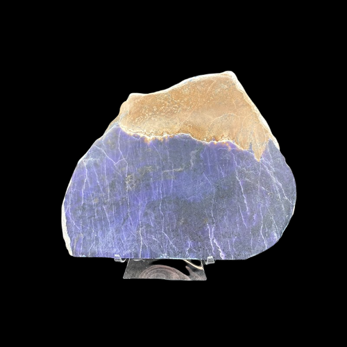Purple Opal Slab Specimen Natural Stone, Purple Beige And White In Color