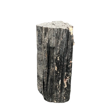Load image into Gallery viewer, Side View Of Black Tourmaline Tower With Mica Cut Base Home Decor, Natural And Raw
