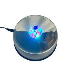 Load image into Gallery viewer, LED Light Turntable For Transparent Objects Crystals Light On
