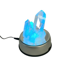 Load image into Gallery viewer, Color Change LED Turntable Light On Showing Blue Color
