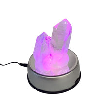 Load image into Gallery viewer, Color Change LED Light Display Showing Pink Turntable Light On

