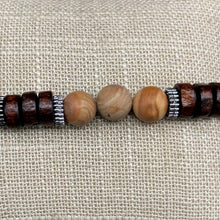 Load image into Gallery viewer, Close Up Of Wood Jasper Bead Bracelet
