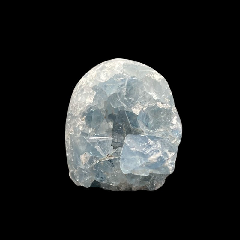 Front Side Of Blue Celestite Crystal