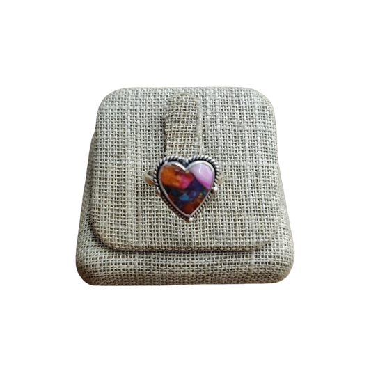 This is the front side of this Oyster Turquoise ring