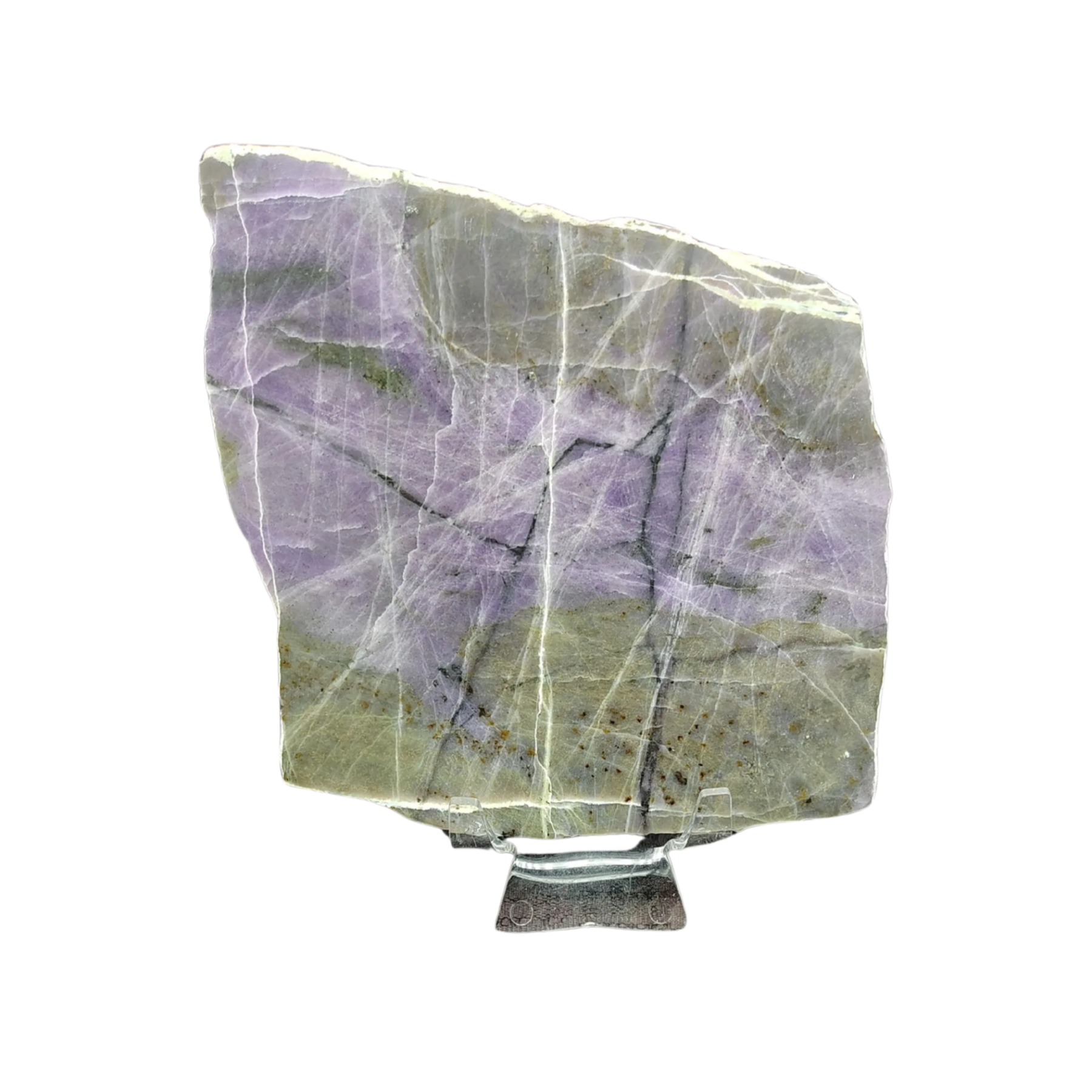 This is the front side of this purple opal slab