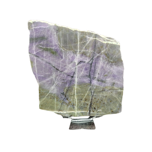 This is the front side of this purple opal slab
