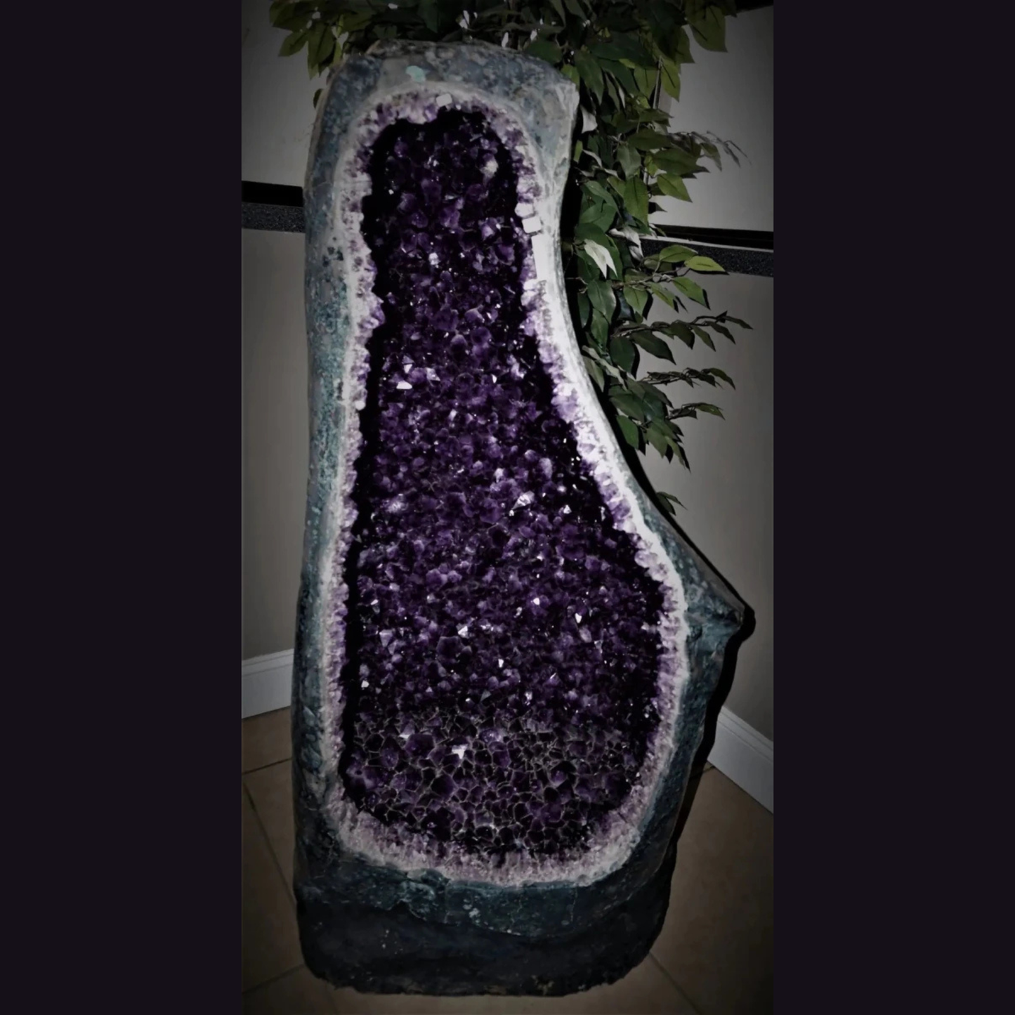 Large Amethyst Geode Cave Crystal