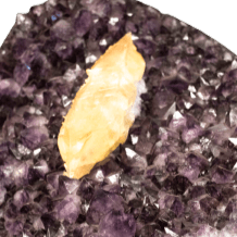 Amethyst Carved Crystal Cluster Heart Calcite Crystal