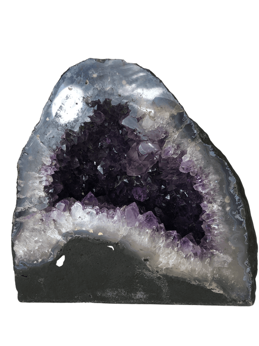 Amethyst Cathedral Small Half Geode Purple Quartz Amethyst