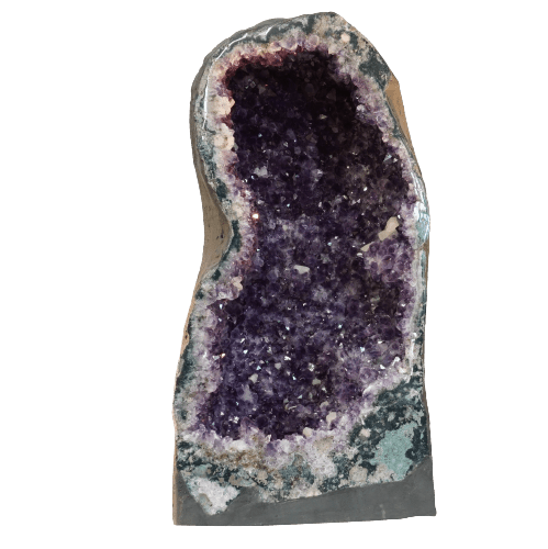 Amethyst Crystal Geode 20 Inch Purple Crystal Mineral Home Decor