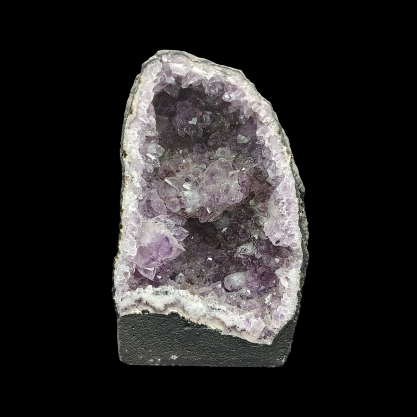 This is the front side view of this purple Amethyst cathedral