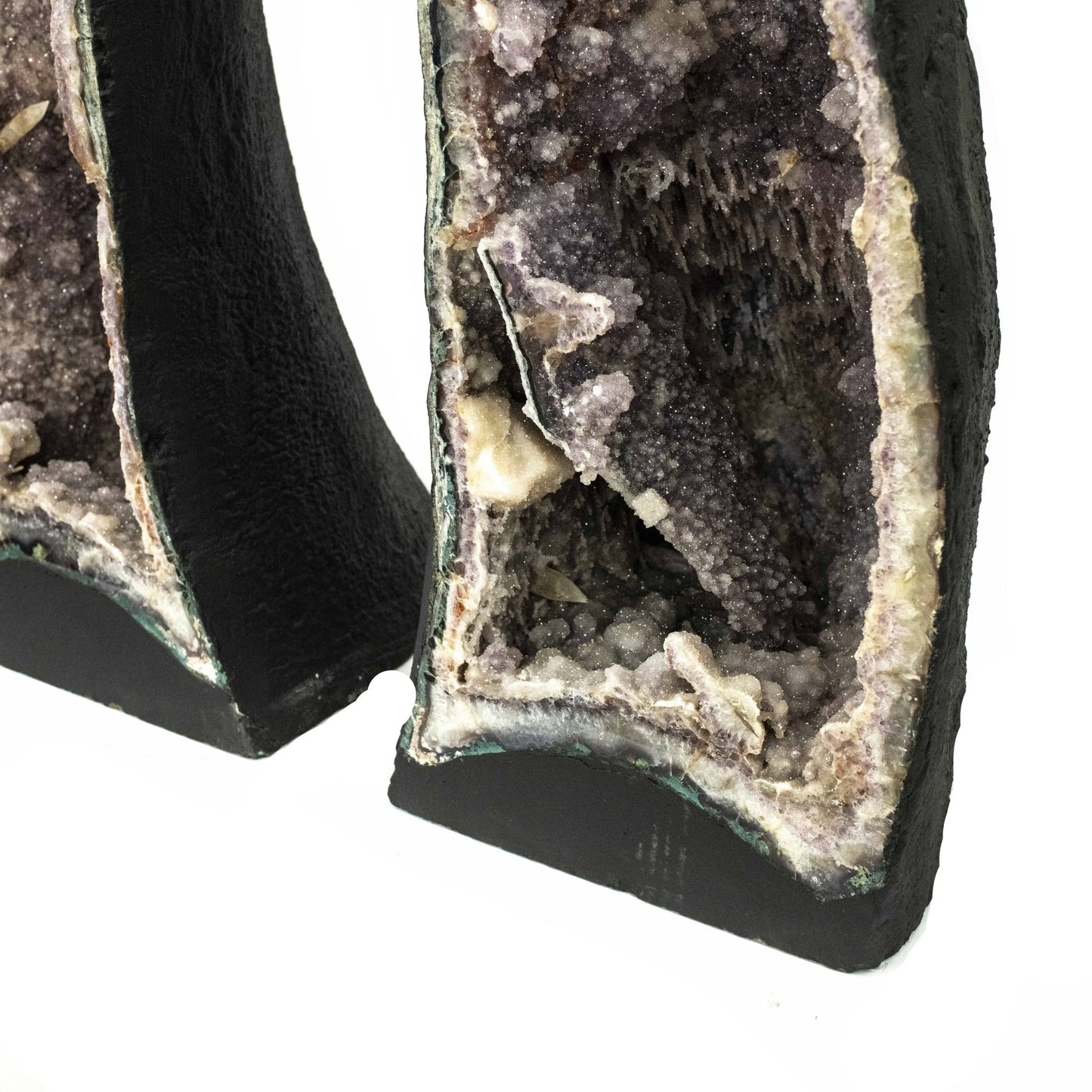 Amethyst Geode Cathedral Set Of Two Luxury Home Decor