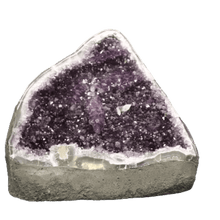 Load image into Gallery viewer, Amethyst Geode Crystal Cave Polished Edge Purple Crystal Rock Specimen
