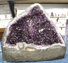 Load image into Gallery viewer, Amethyst Geode Crystal Cave Polished Edge Purple Crystal Rock Specimen
