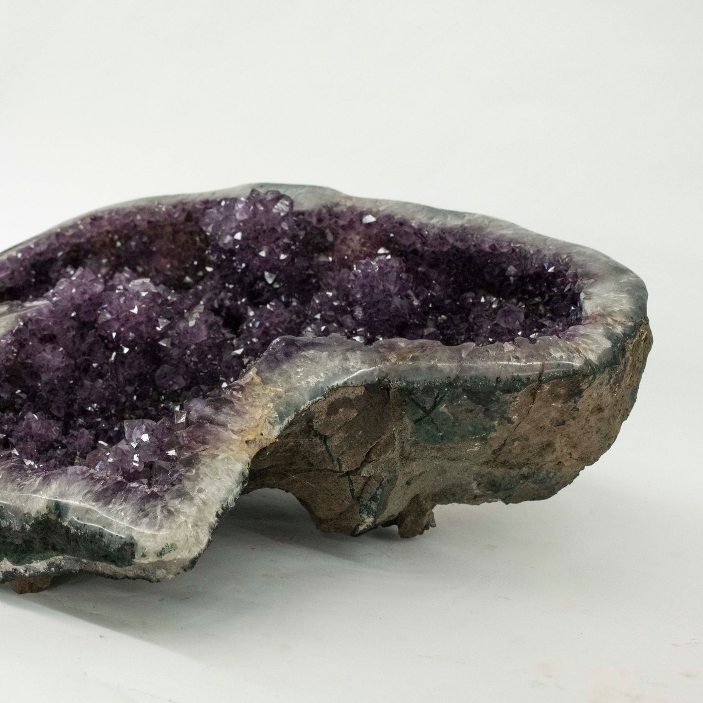 Amethyst Geode Half Home Accent