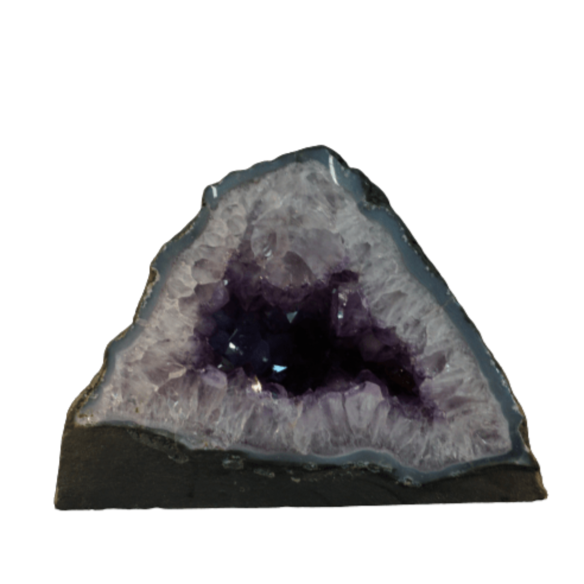 Amethyst Geode Half Small Mineral Decor