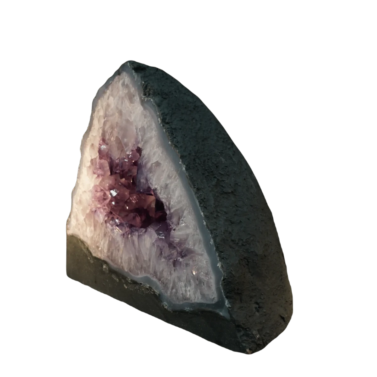 Amethyst Geode Half Small Mineral Decor