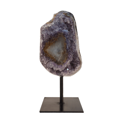 Amethyst Geode on Stand Polished – Ron Coleman Mining