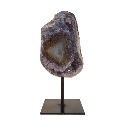 Amethyst Geode on Stand Polished