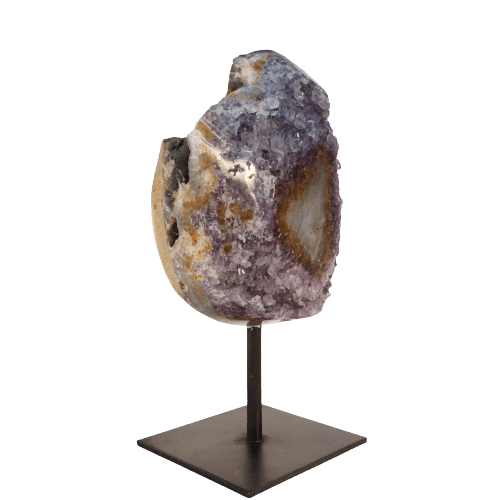 Amethyst Geode on Stand Polished