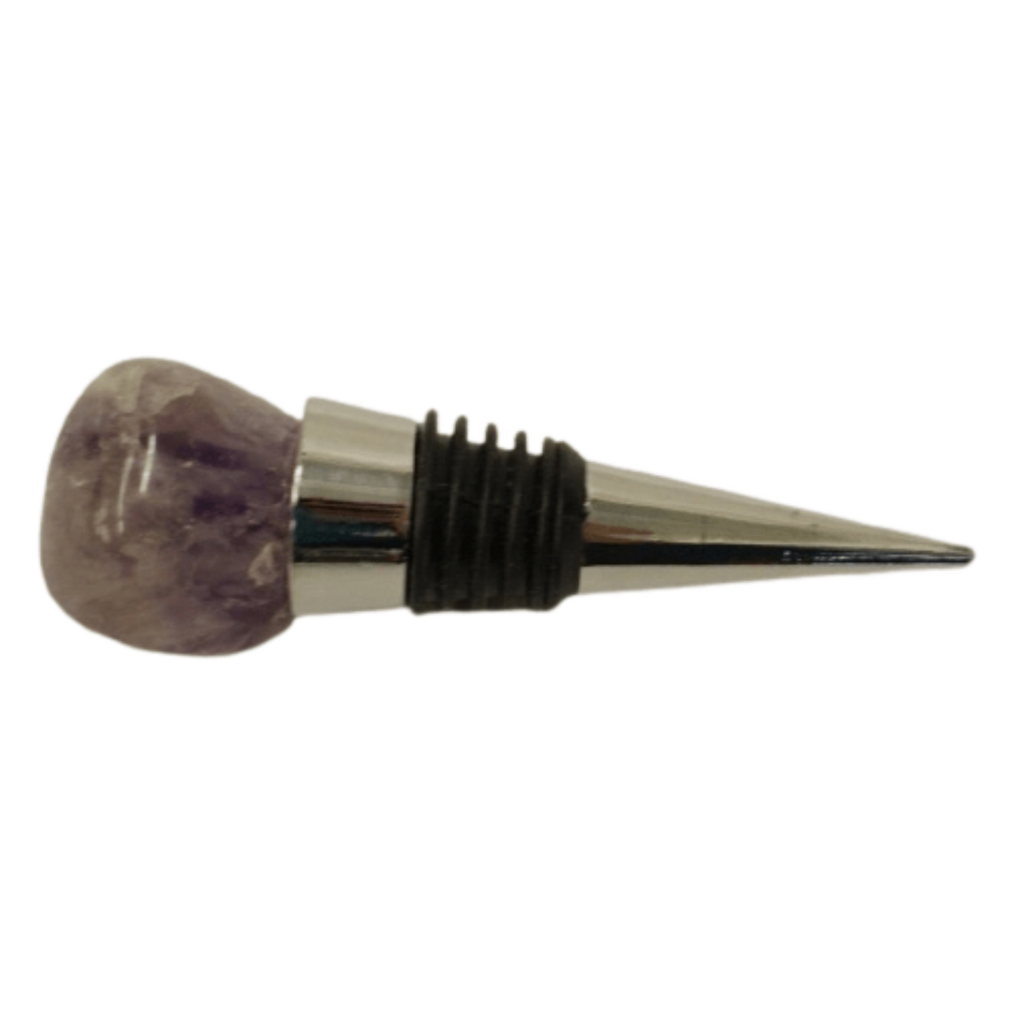 Amethyst Polished Crystal Bottle Stopper Housewarming Gift Idea