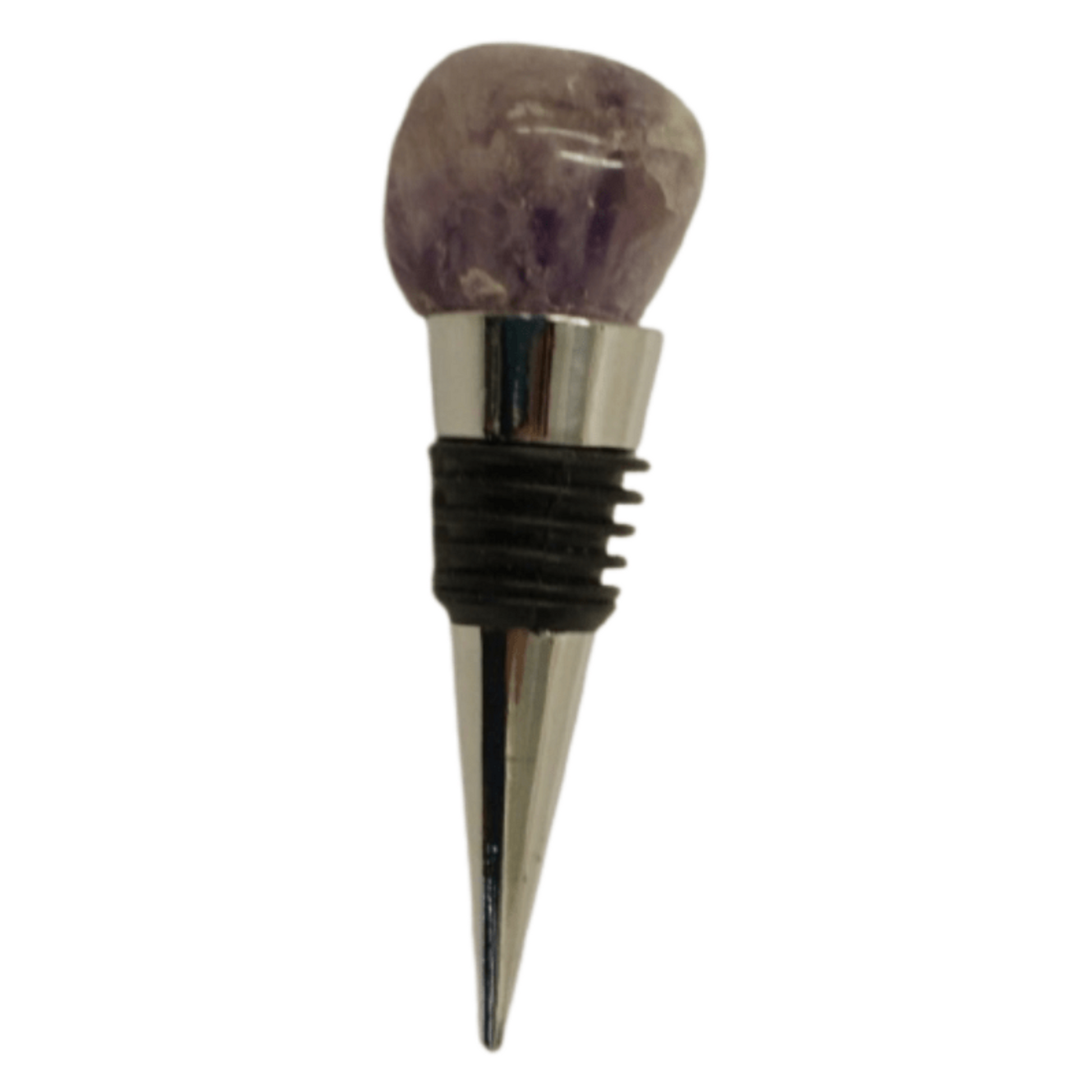 Amethyst Polished Crystal Bottle Stopper Housewarming Gift Idea