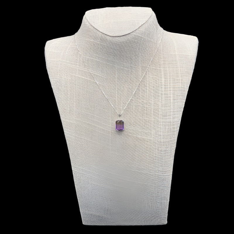 Ametrine Gemstone And Sterling Silver Necklace