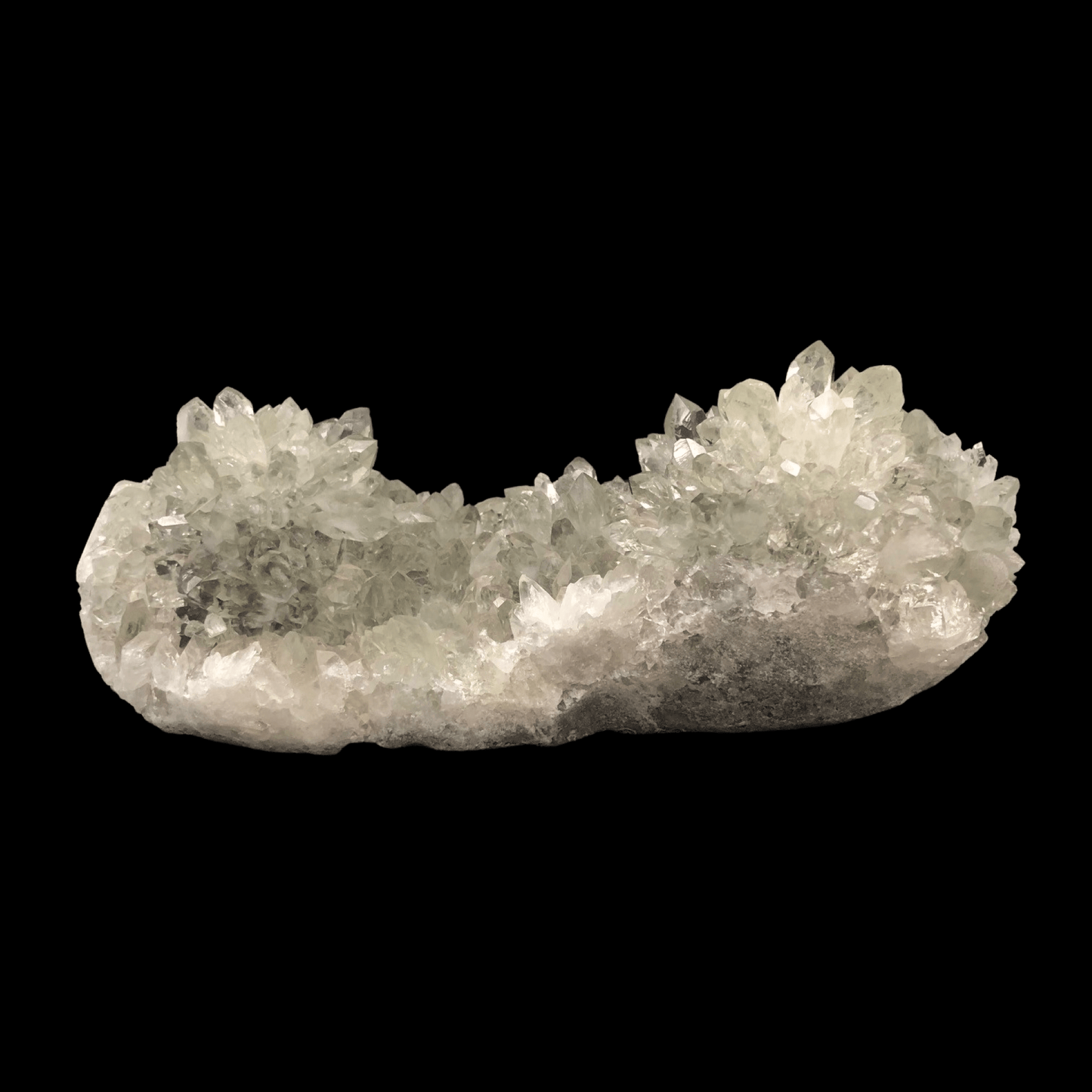 Anandalite Green Quartz Crystal Cluster Rock Specimen