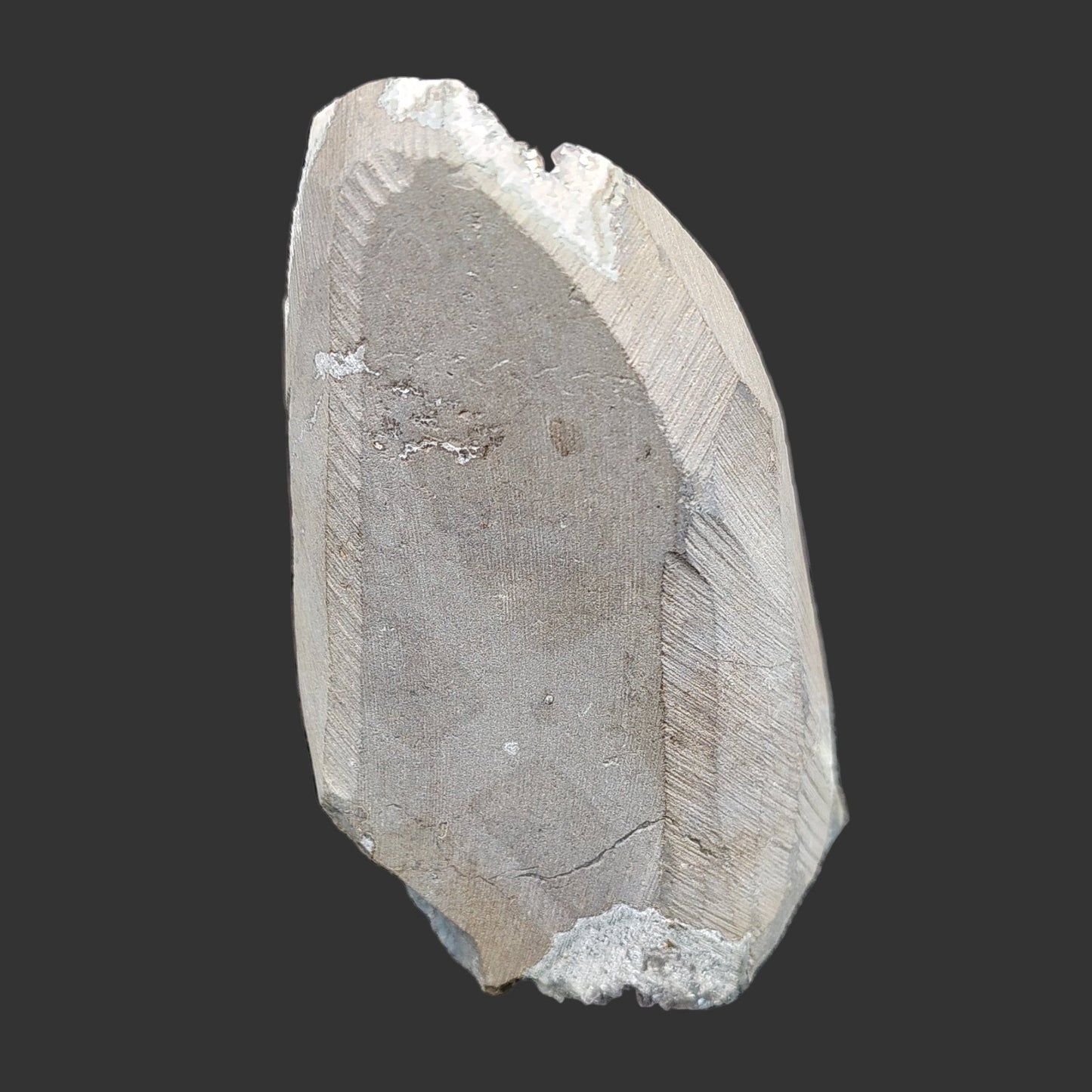 This is the back side of this angel aura amethyst crystal cluster.