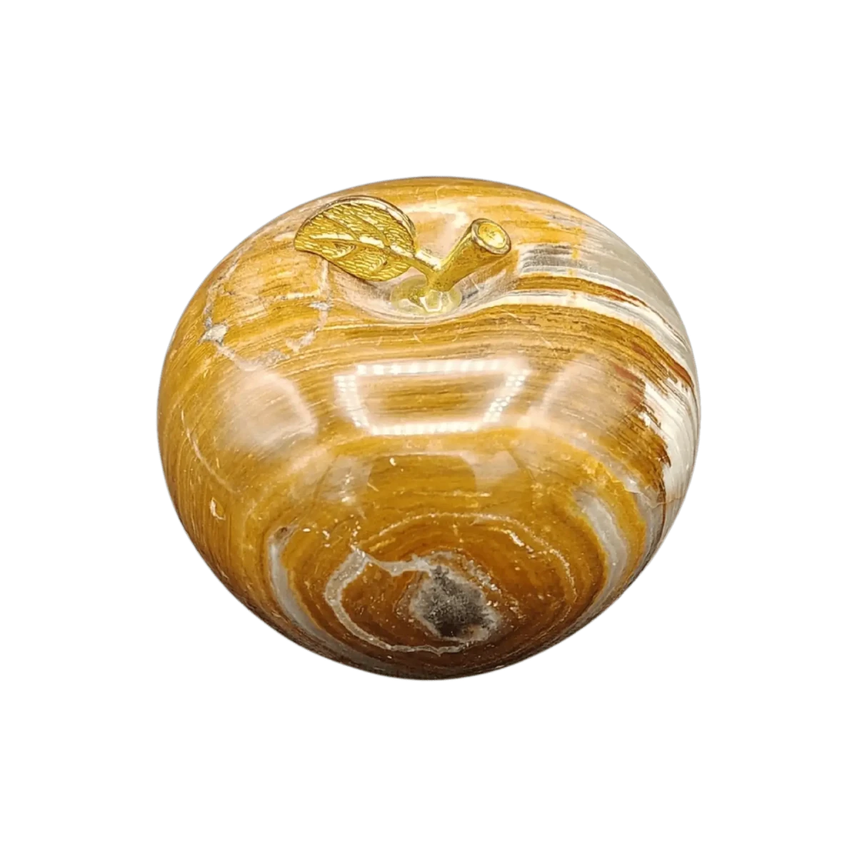 This is the front side of this polished Onyx apple