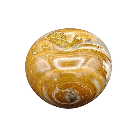 This is the front side of this polished Onyx apple
