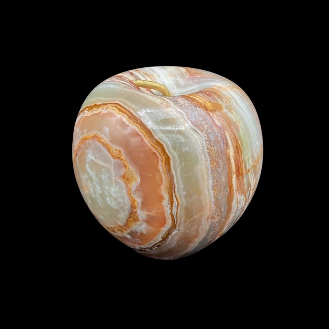 Apple Onyx Stone Carved Mineral Home Decor