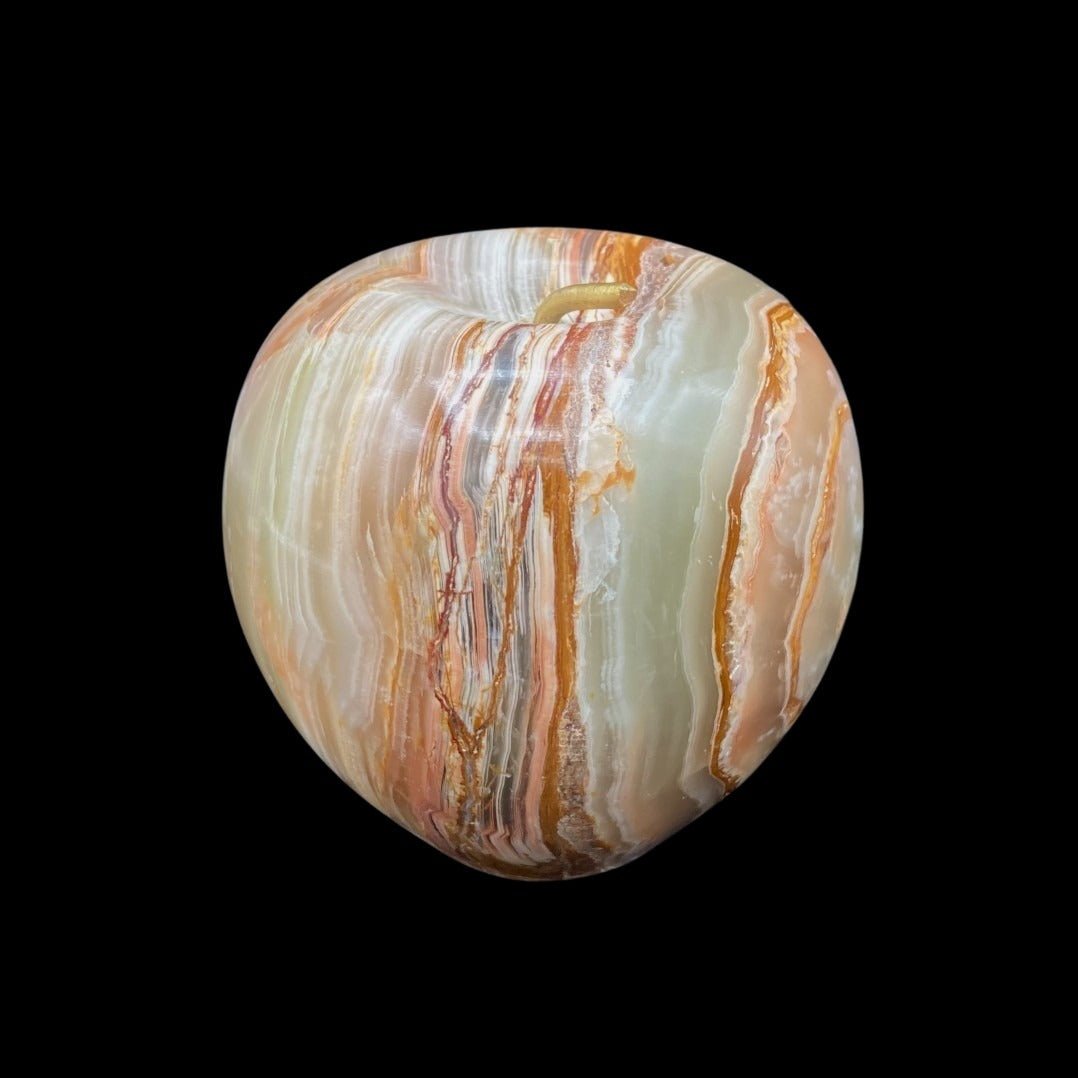 Apple Onyx Stone Carved Mineral Home Decor