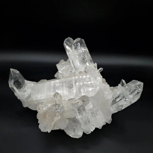 Arkansas Quartz Cluster Water Clear Points AAA Quality top view