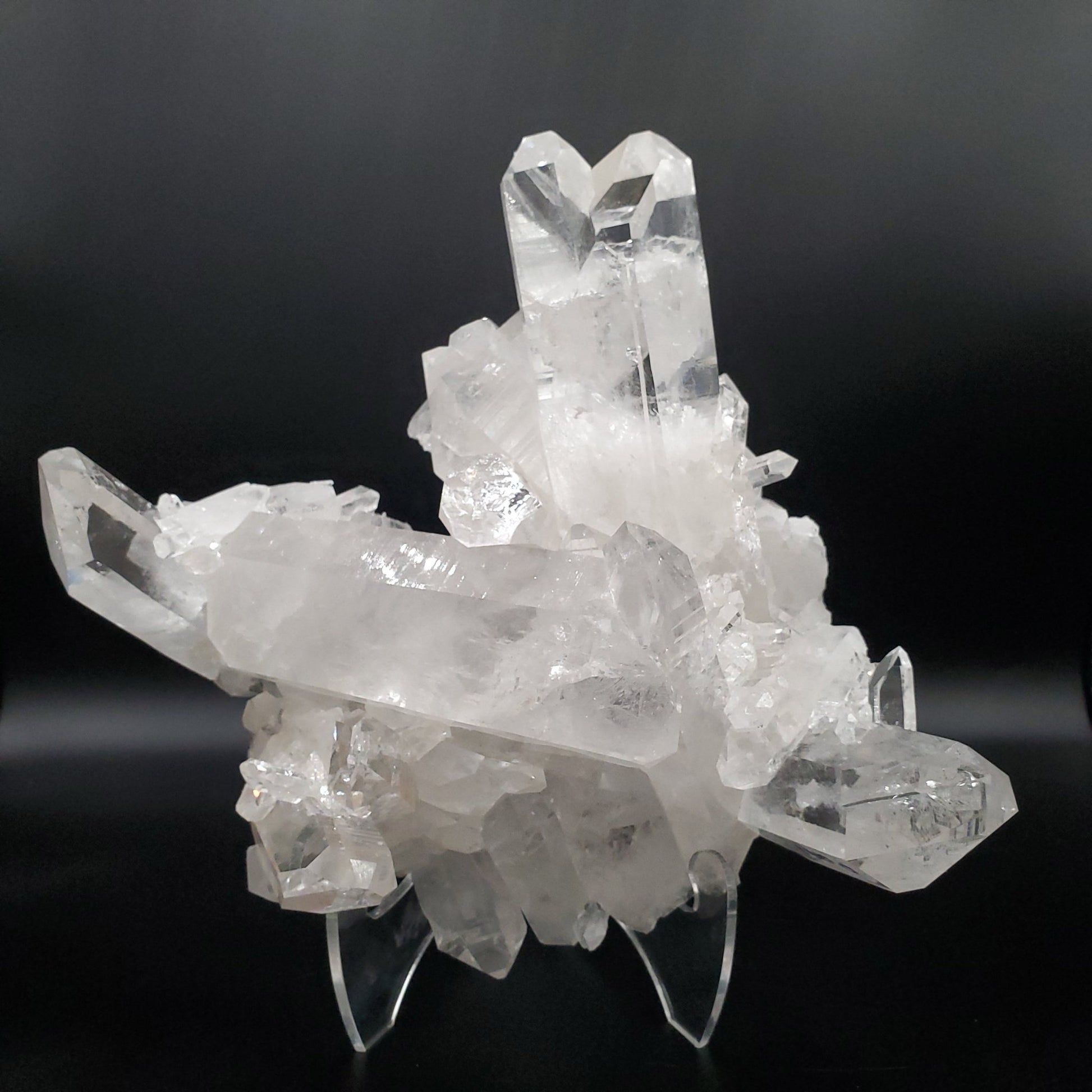 Arkansas Quartz Cluster Water Clear Points AAA Quality