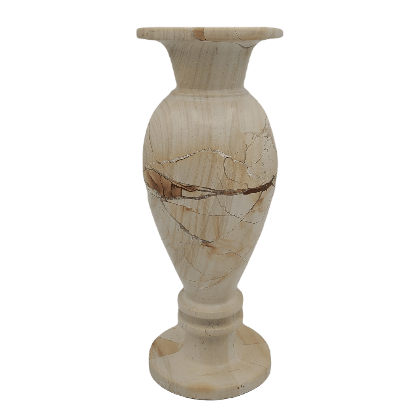 Artisan Vase Carved Mineral Onyx Vessel