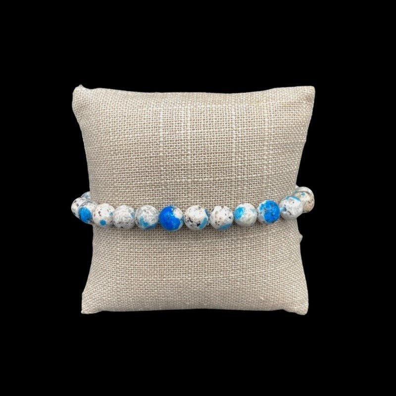 Azurite K2 Bead Stretch Bead Bracelet